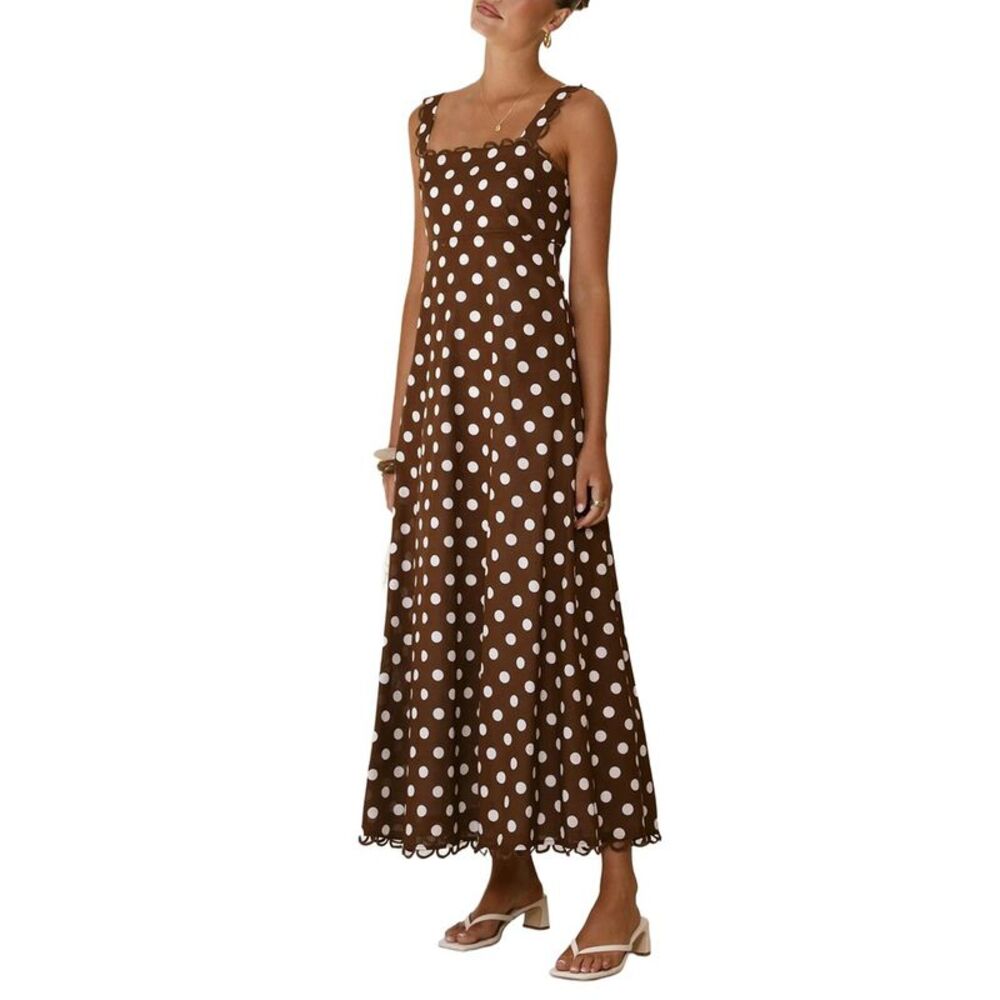 Oloey Womens  Printed Maxi Dress